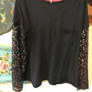 Free people sequins t shirt
